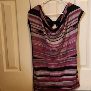 $15 or 2/$20! IZ BYER Sleeveless Blouse Pink, Black, & Gray Size XL